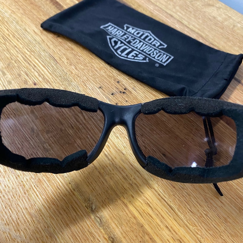 Wind Riders Sunglasses Padded Biker Riding Glasses with Harley Davidson pouch - Picture 6 of 6